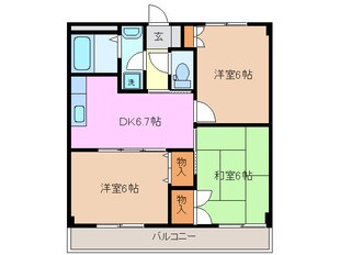 桑名駅 徒歩25分 2階の物件間取画像